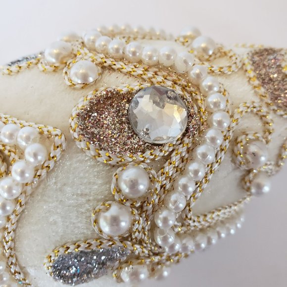 Kurt Adler Pearl & Sequine Ornament New - Picture 3 of 7